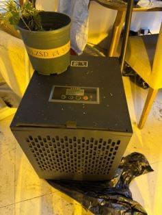 大麻種植場內設備。