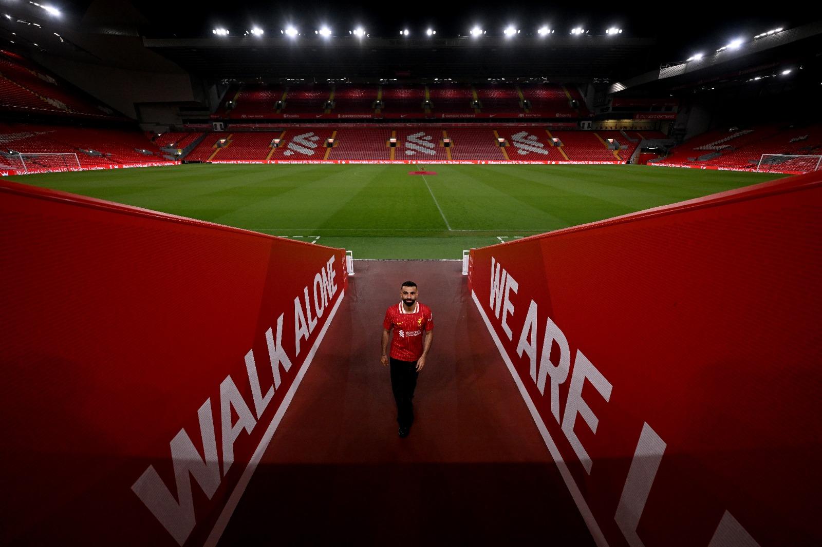 沙拿不論入波或助攻都保持高水平。 (Andrew Powell via Getty Images)