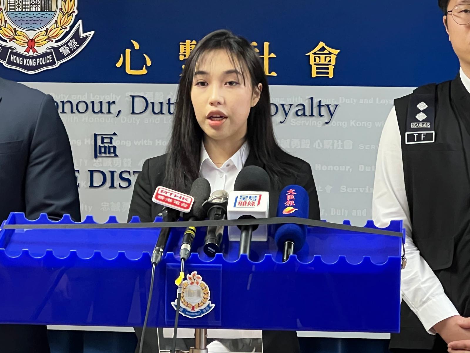 特別職務隊第一隊主管督察李穎曦。