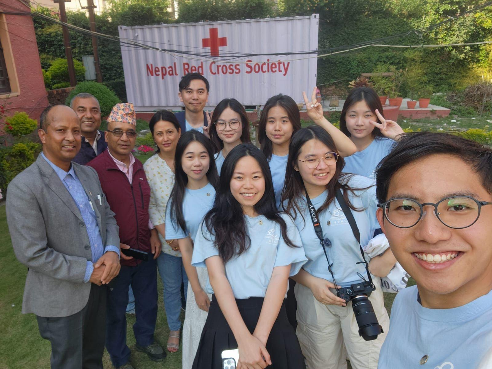 童夢同行團隊拜訪尼泊爾紅十字會