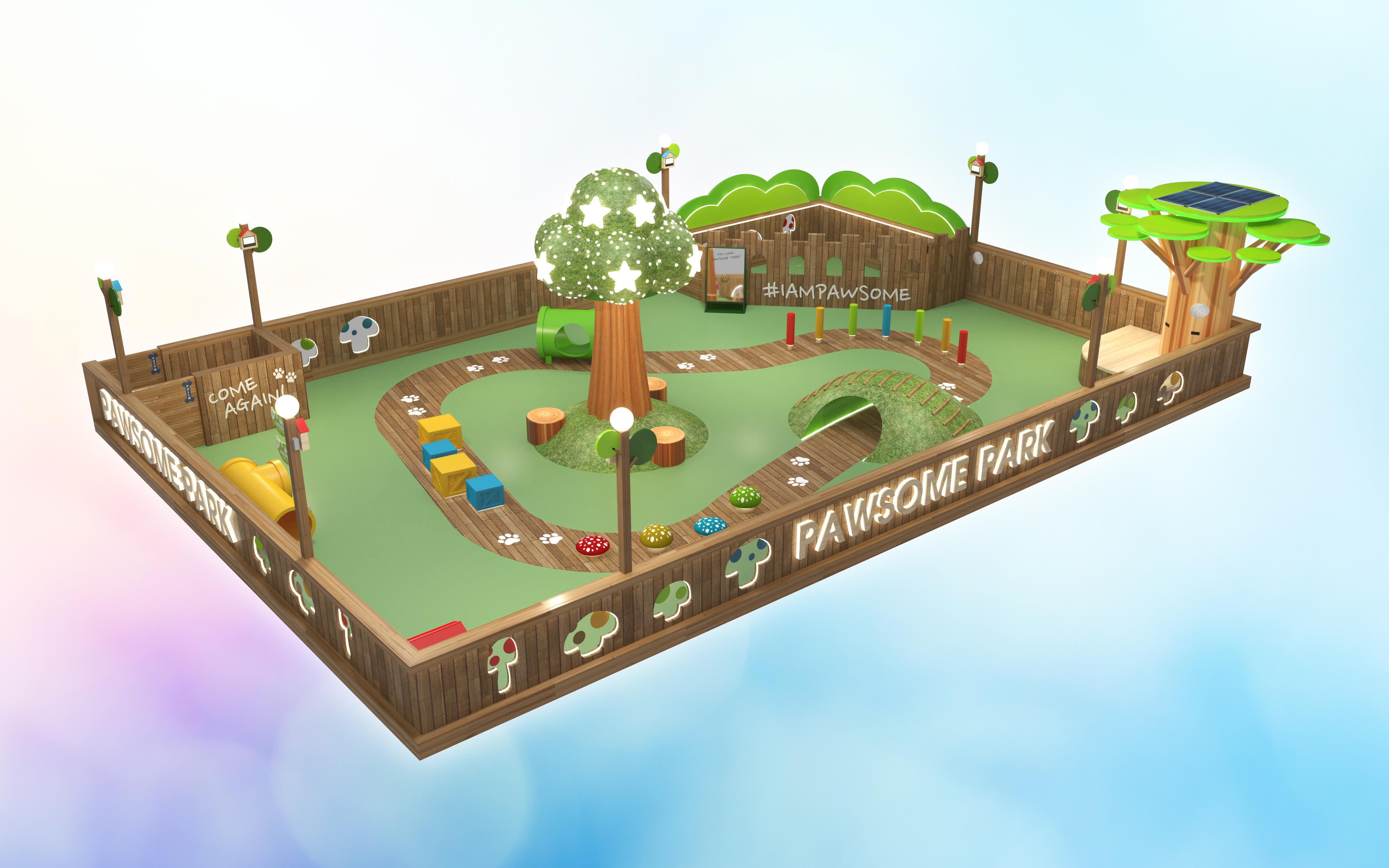 全新PAWSOME PARK總面積增加至1.5倍