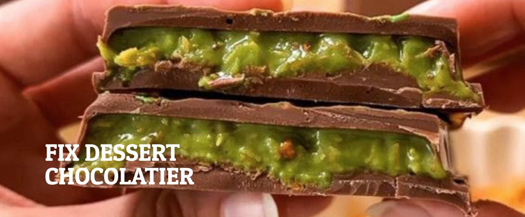 阿聯酋品牌FIX推出的開心果朱古力。(互聯網)