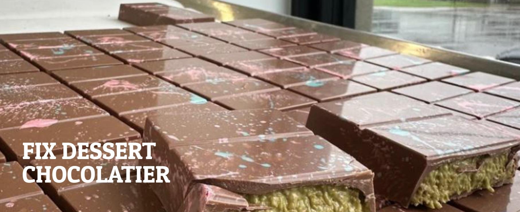 阿聯酋品牌FIX推出的開心果朱古力。(互聯網)