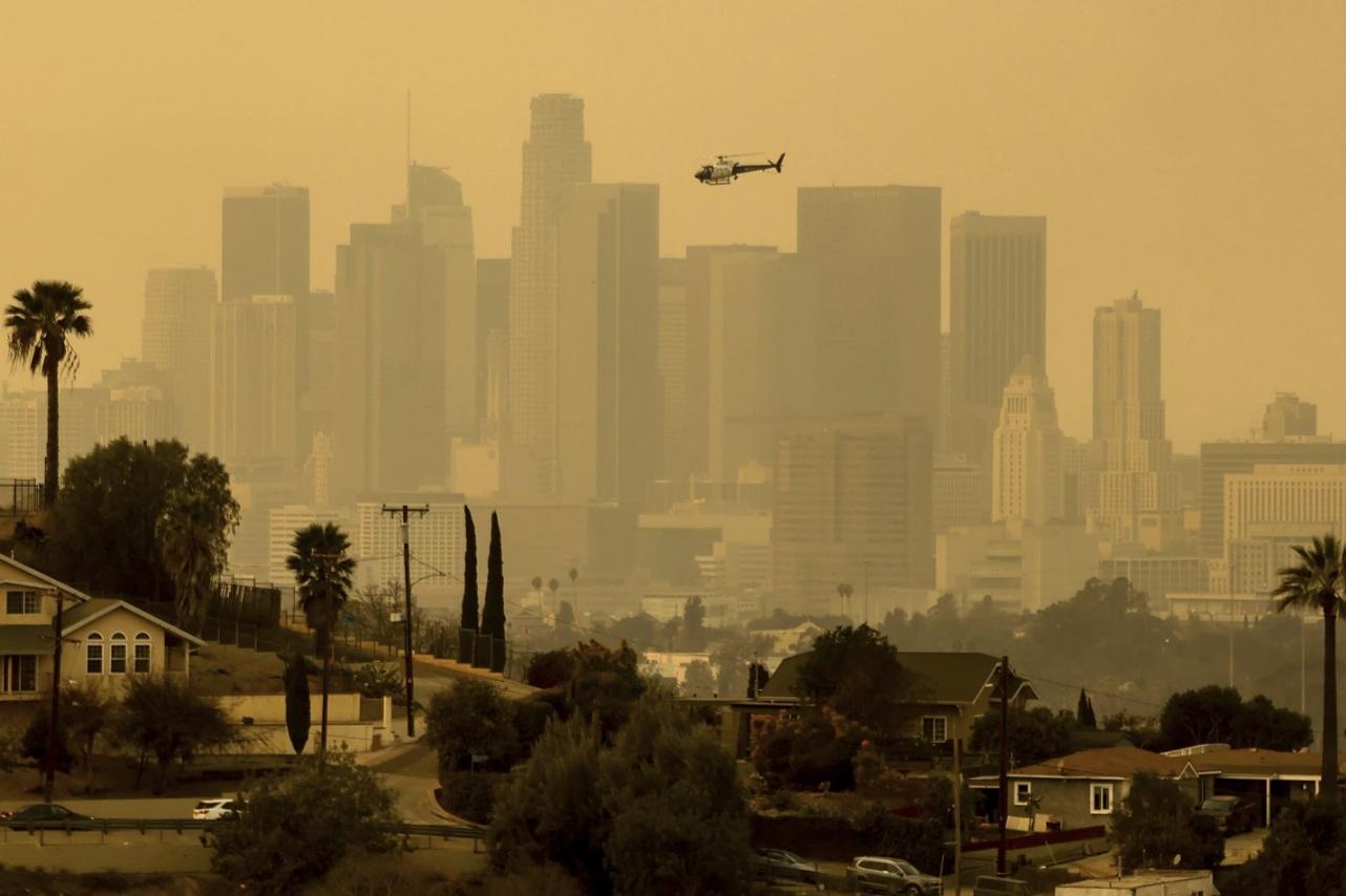 據國際貨幣基金發布的2024年世界經濟展望數據、及美國經濟分析局的資料,加州名目GDP達4.1萬億美元,可說「富可敵國」。圖為加州主要城市洛杉磯。(資料圖片)