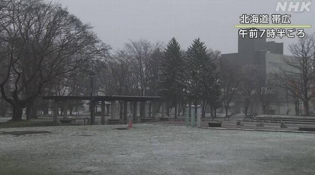 北海道帶廣降雪。(互聯網)