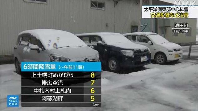 北海道池田町的4月雪景。(互聯網)