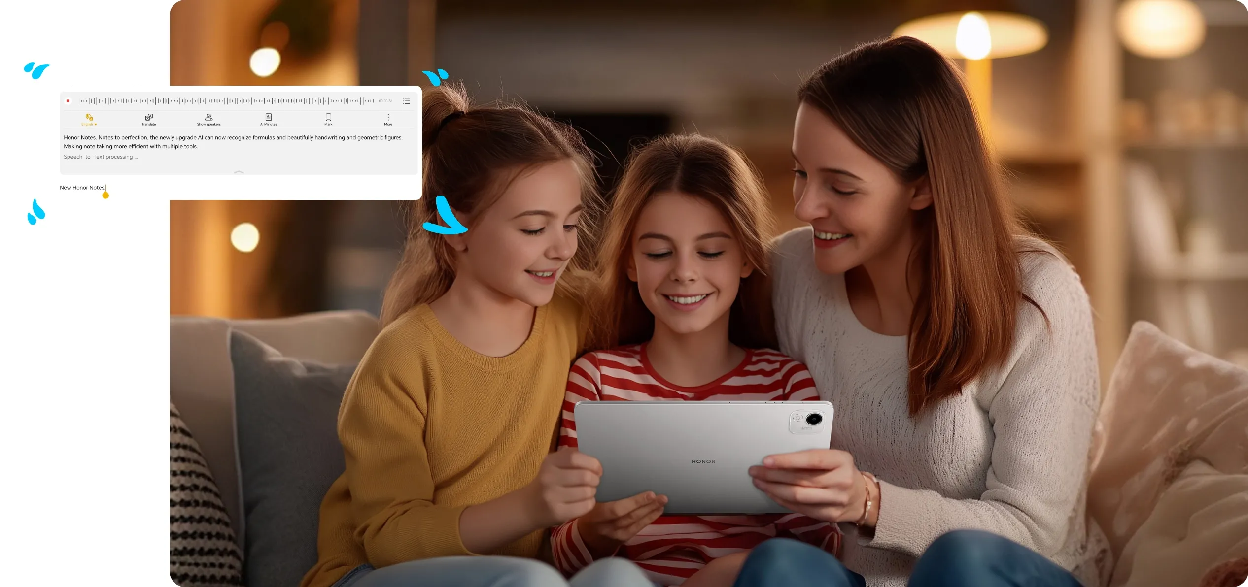 HONOR Pad X9a內置多項實用AI功能。