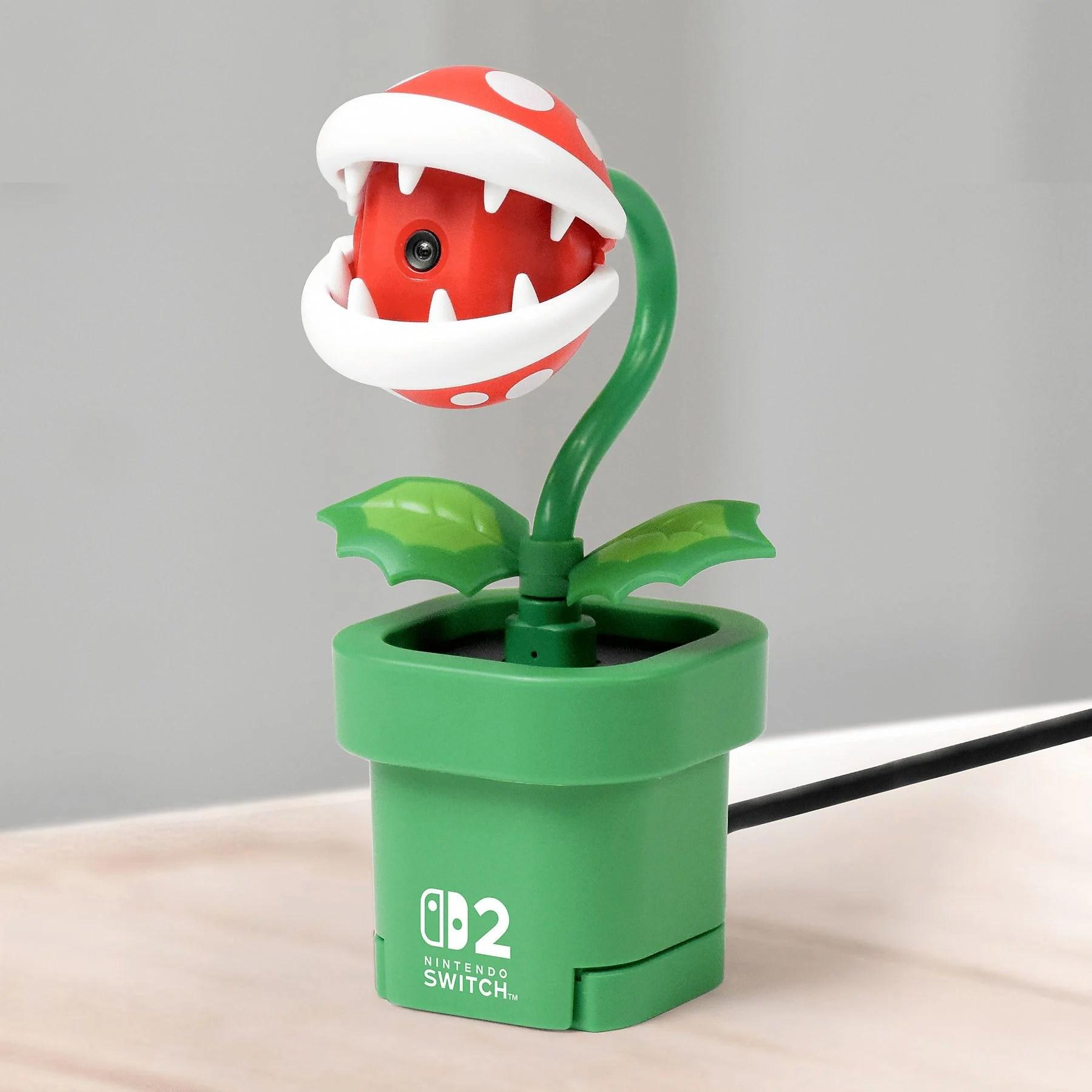 Switch 2 Piranha Plant Camera為《超級瑪利歐》食人花經典造型。
