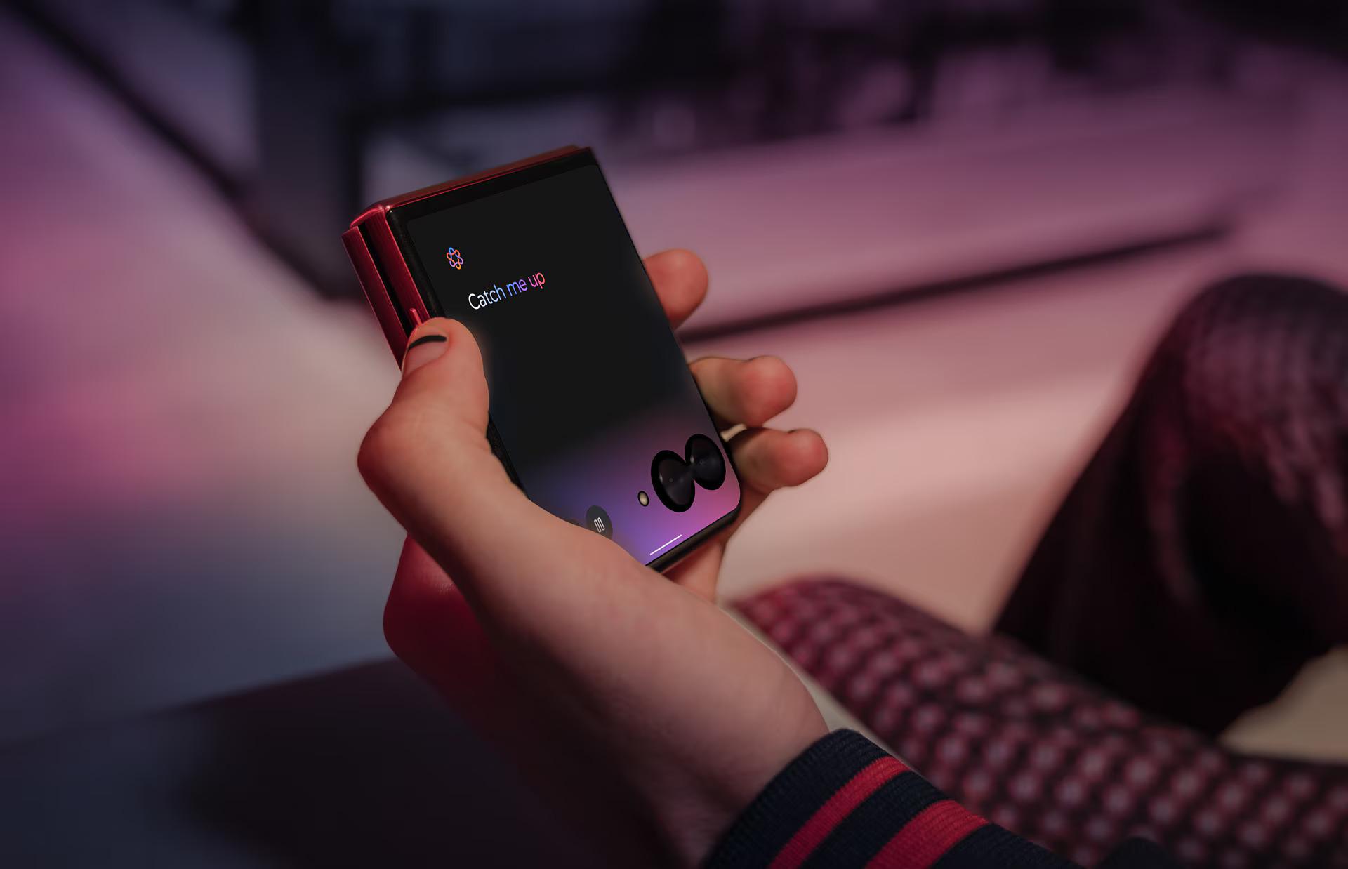 motorola razr 60 ultra沿用上代一樣的4吋互動式外屏。