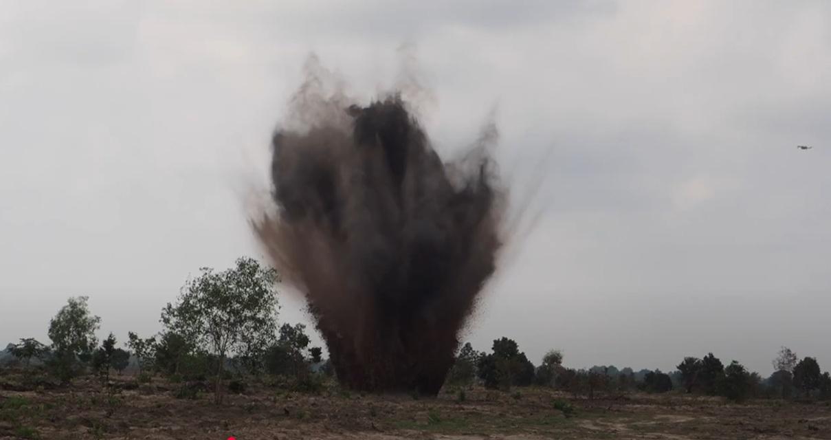 找到地雷後將其引爆。(互聯網)