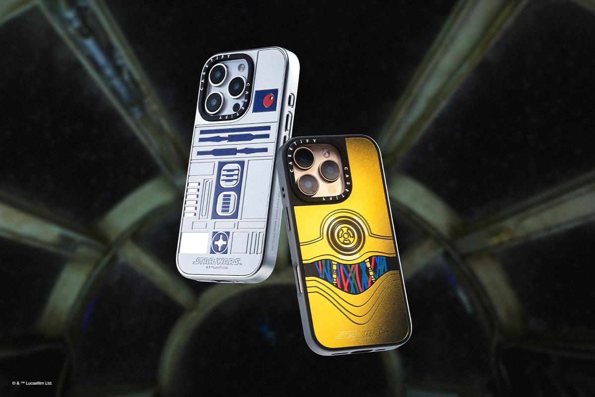 以機械人角色C-3PO和R2-D2為主題的手機殼,價錢$549。
