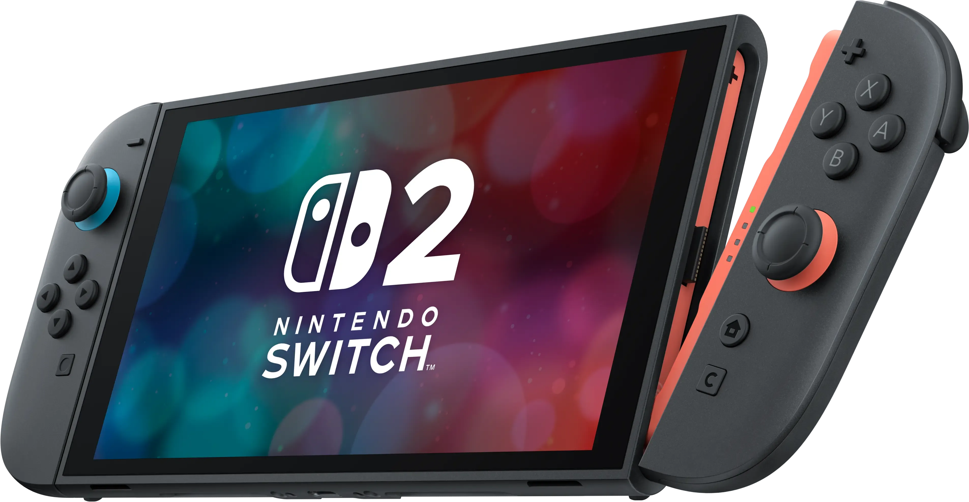 Switch 2的兩個Joy-Con 2控制器採用磁吸式設計。