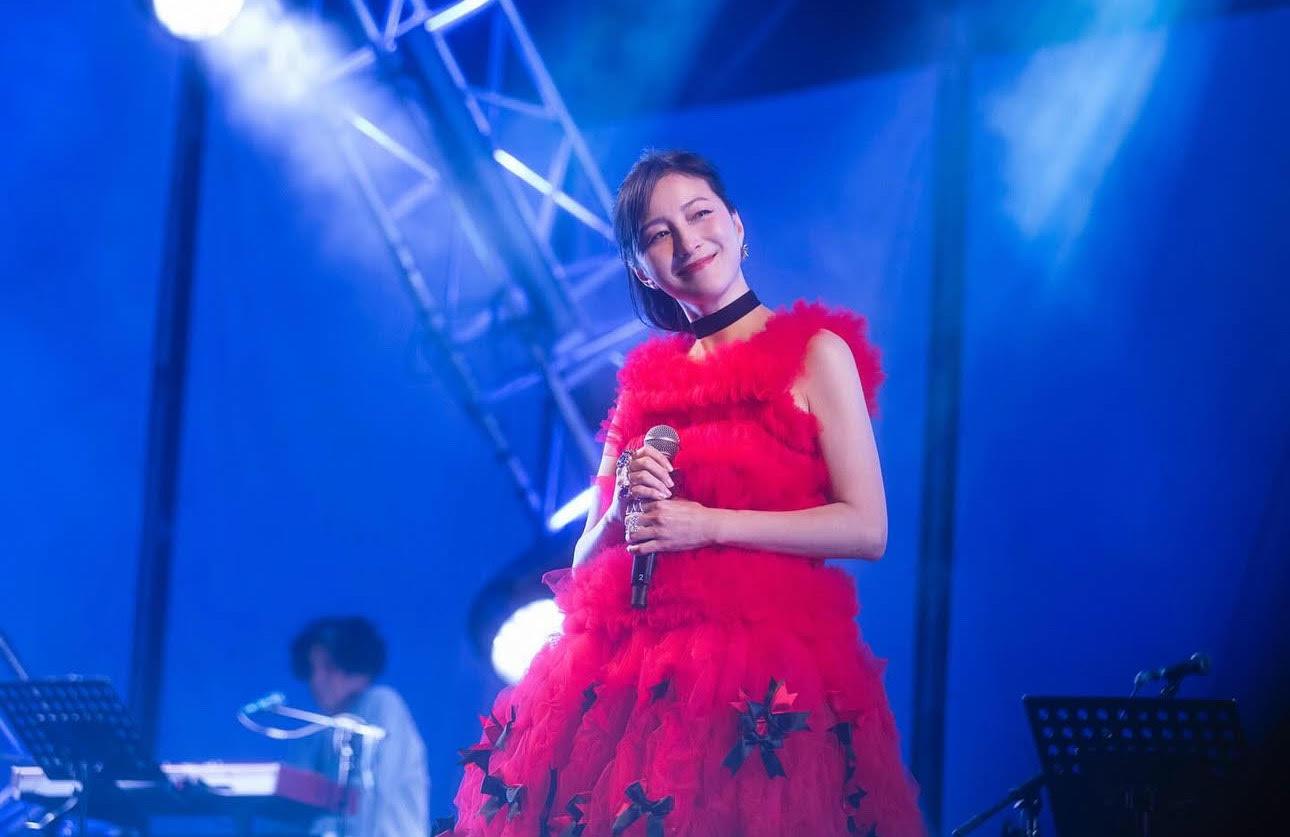 廣末涼子積極洗底,日前才到台灣出席完音樂活動。