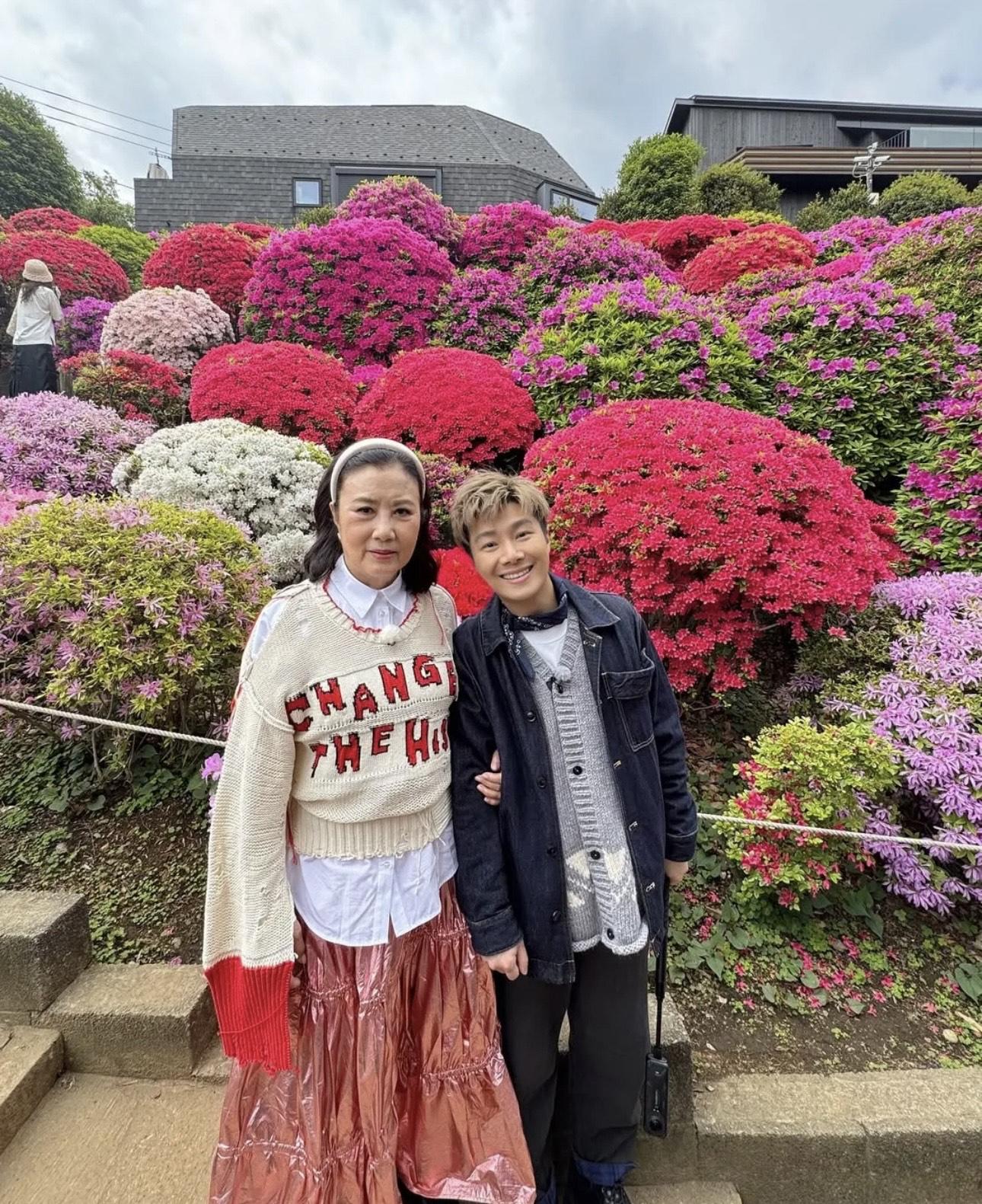 阿姐近日與日本達人周奕瑋到東京拍攝《帶阿姐看世界》。