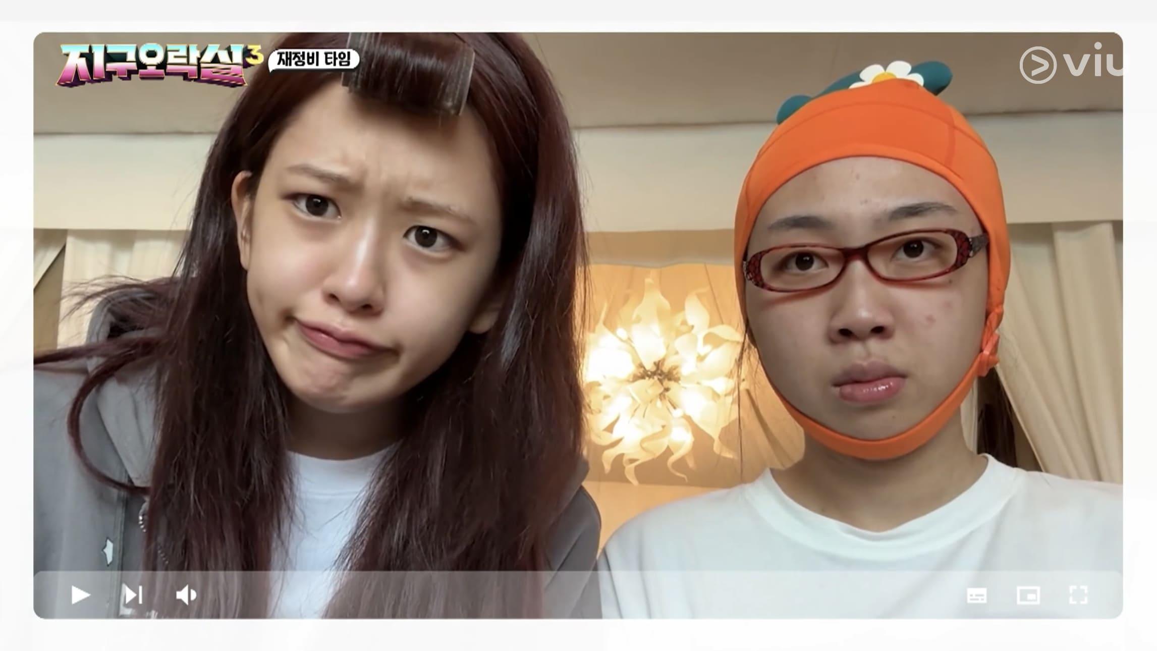 安俞真和李泳知素顏上陣。.