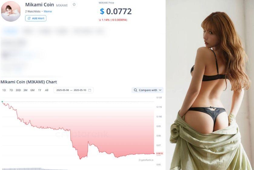 三上悠亞meme幣暴跌87%全網怒罵割韭菜 本人發聲:我只是代言人