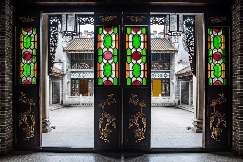 佛山祖廟滿洲窗裝飾。(圖片來源:視覺中國)