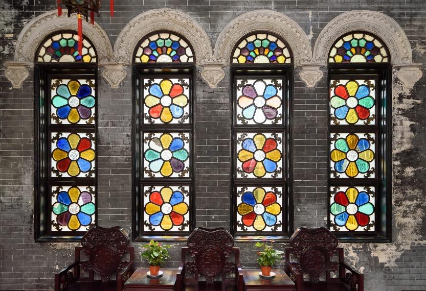 廣州余廕山房滿洲窗裝飾。(圖片來源:視覺中國)