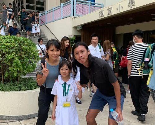 瑤瑤今年入讀德望小學,成為媽媽的小師妹。(攝自姚潔貞IG)