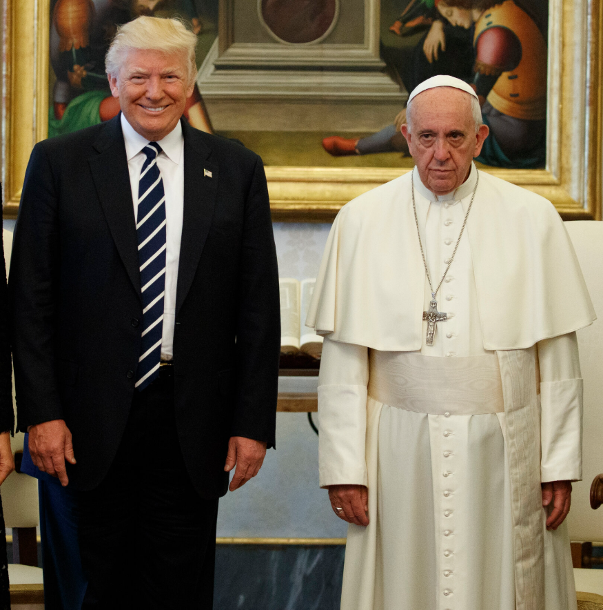 天主教教宗方濟各上月逝世後不久,特朗普曾開玩笑稱想當教宗。