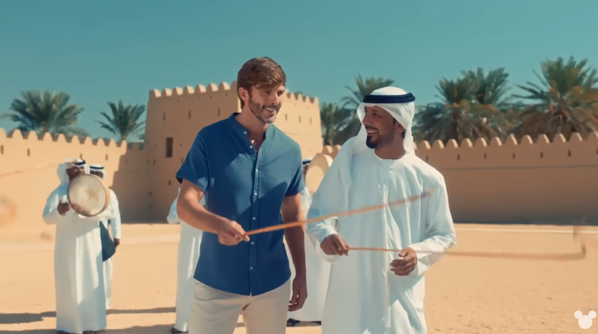 阿布扎比迪士尼樂園宣傳片截圖。(互聯網)