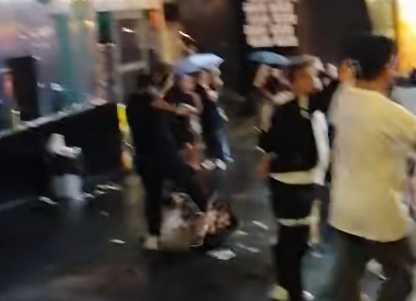 張憙延涉蘭桂坊毆鬥。(小紅書截圖)