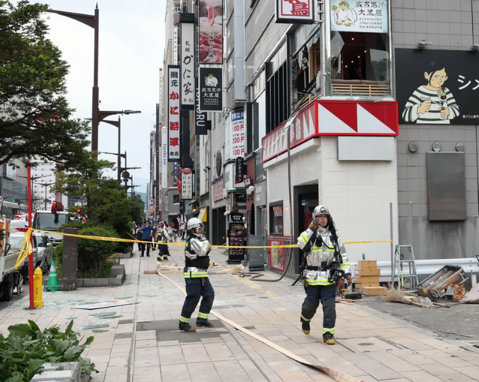 北海道札幌中央區一座11層建築發生爆炸。爆炸地點位於建築2樓的一間餐廳。(網上圖片)