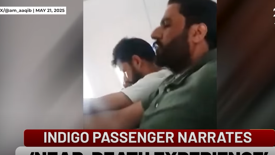 印度客機安全降落,機鼻遭冰雹擊穿。(互聯網)