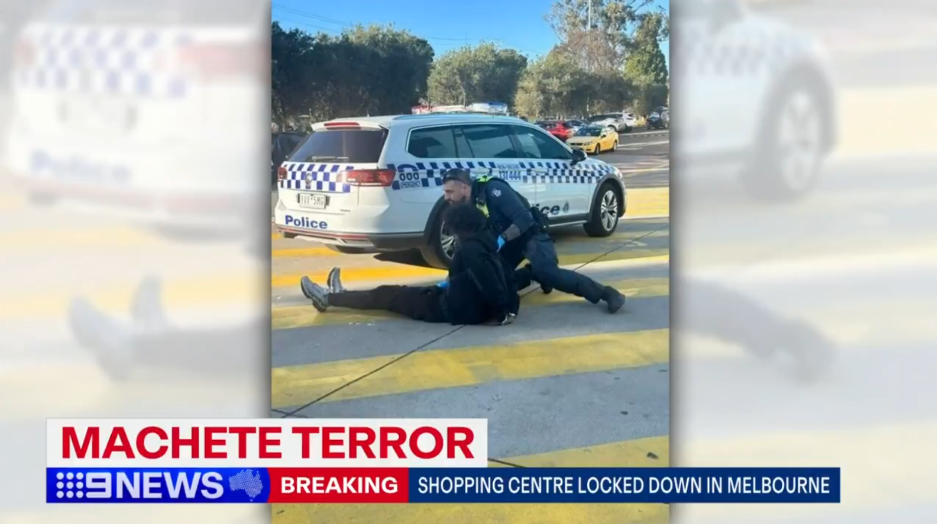 維多利亞州警方在當地時間下午2時半許,獲報稱北地購物中心(Northland Shopping Centre)有「敵對團體發生鬥毆,其中一些人持有刀具」。警方趕赴現場後逮捕了2名嫌疑人,其中一人僅15歲。