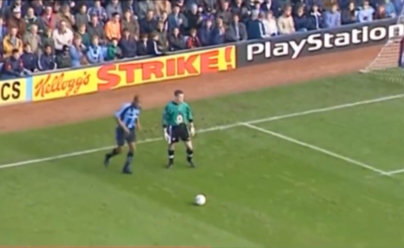 網民轉點昔日北愛爾蘭門將基雲的失誤。(影片截圖)