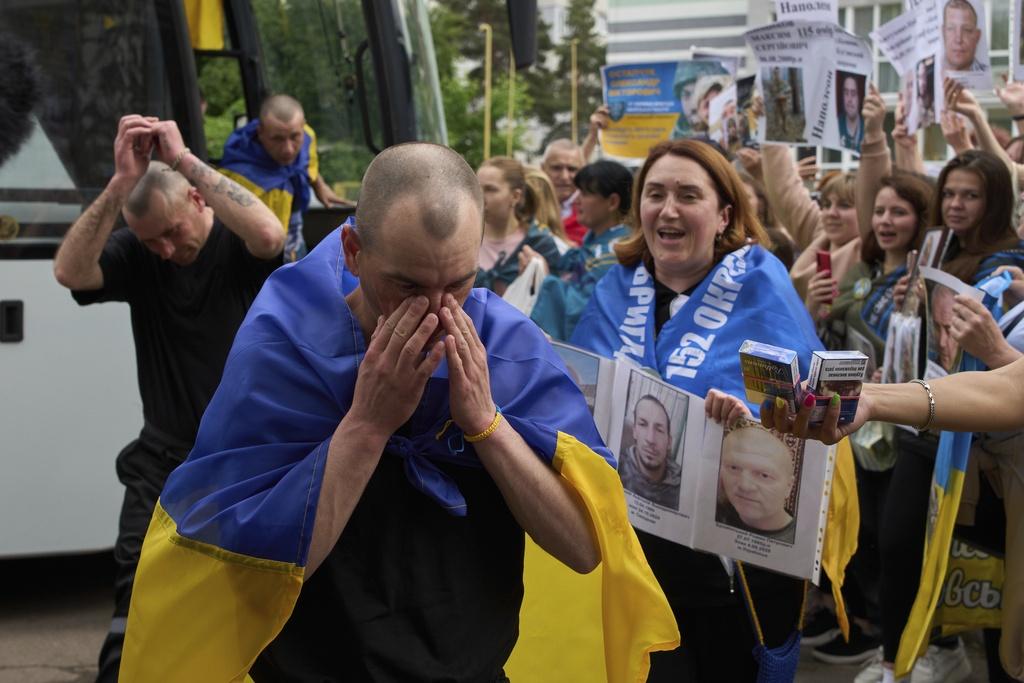 俄烏上周起一連三日進行一場開戰以來最大規模交換戰俘。(AP)