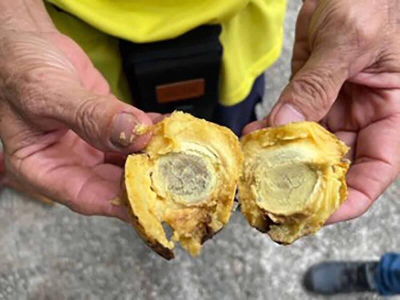 網民:或看過猴子吃沒事,令遊客誤以為可食用。(X)