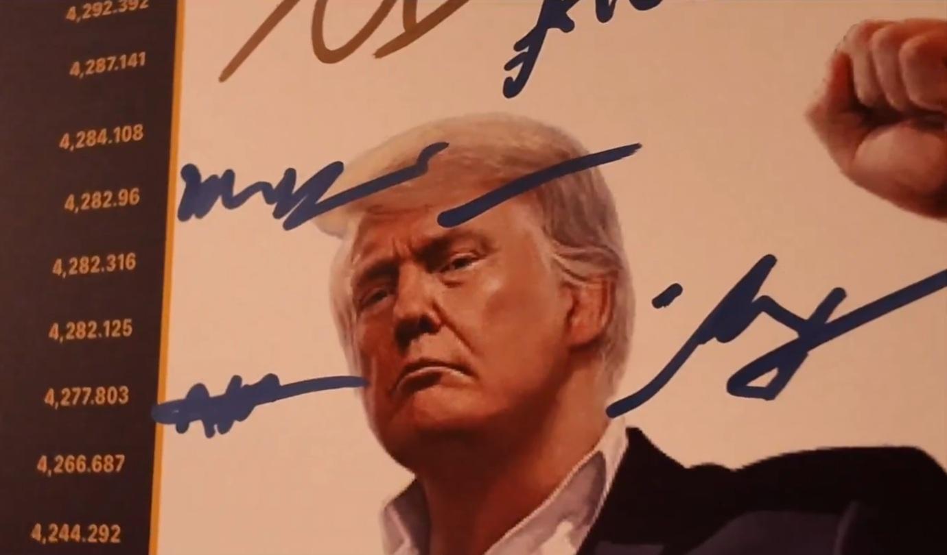 「特朗普幣晚宴」如期在華盛頓郊外的特朗普國家高爾夫俱樂部舉辦。(孫宇晨X截圖)