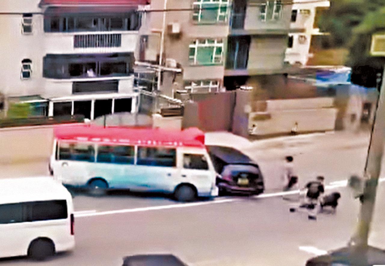 元朗大棠路 黑幫爭小巴生意