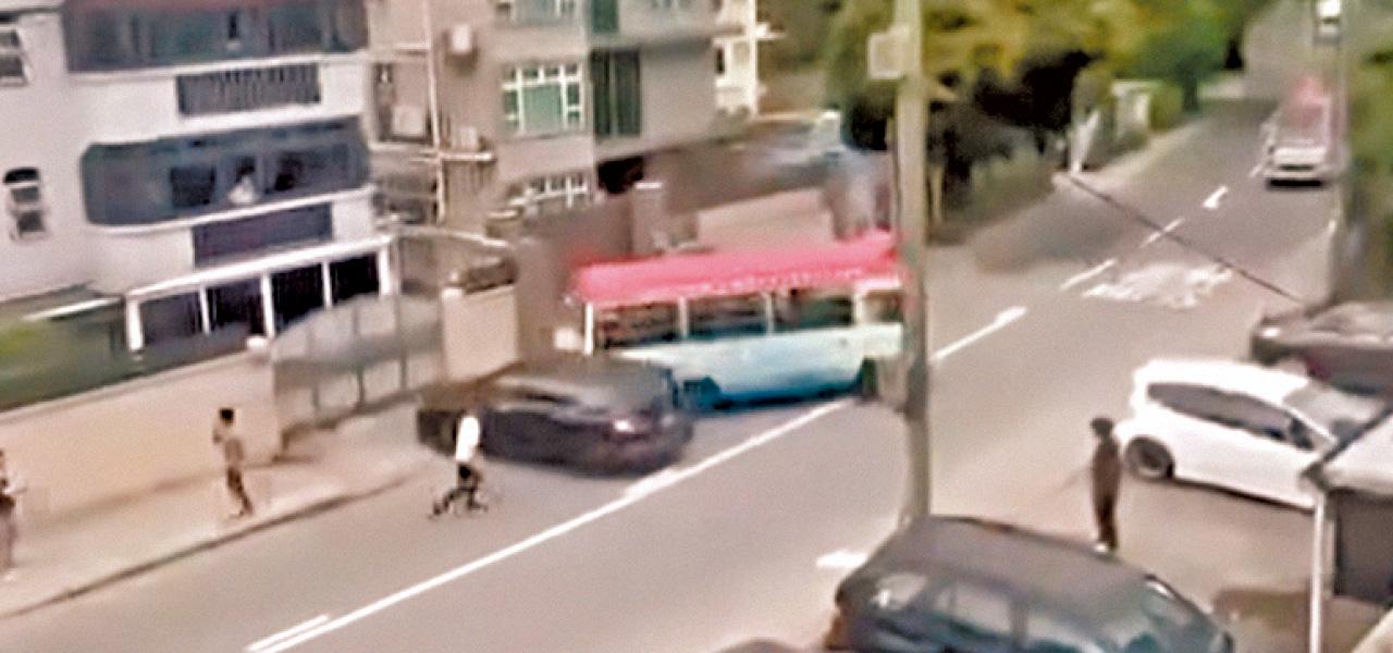 元朗大棠路 黑幫爭小巴生意