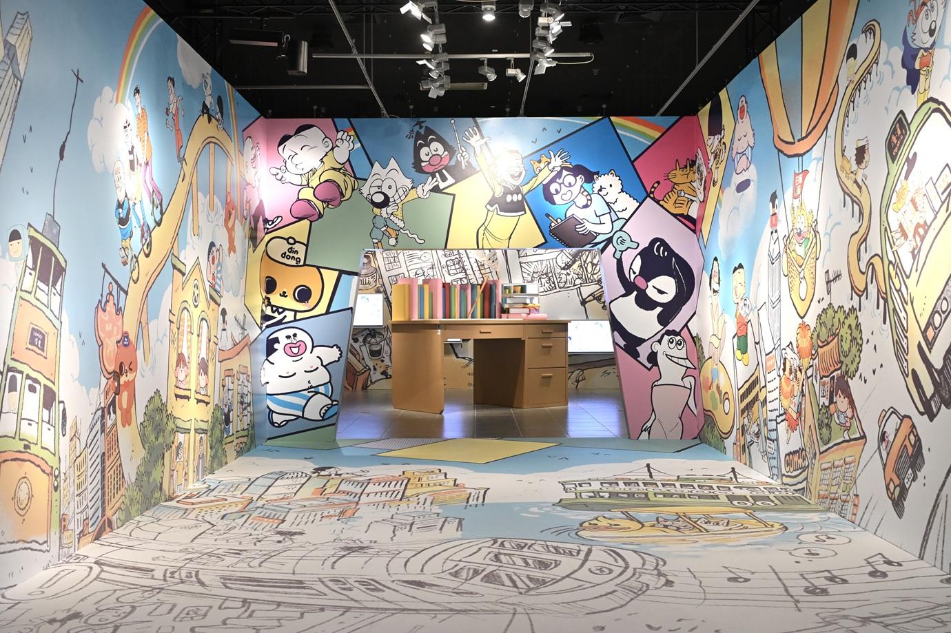 展區一「漫遊幽默宇宙」。