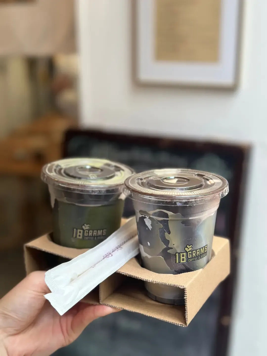 18 grams以外賣咖啡為主,亦有少量座位,適合上班一族光顧!(OpenRice)