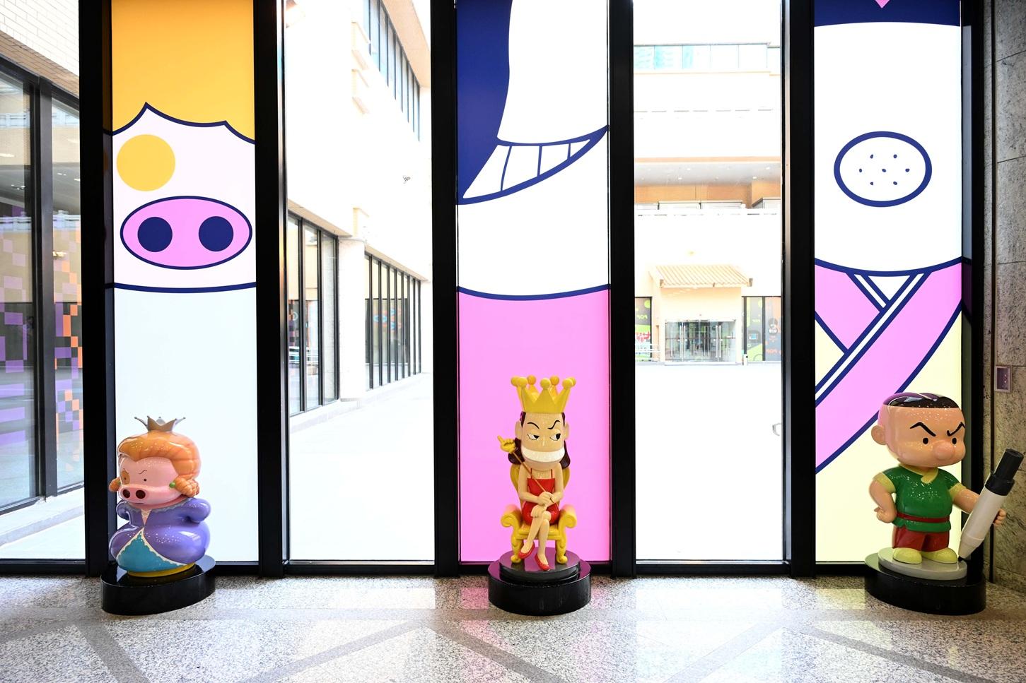 漫畫角色立體塑像,把2D變成3D。