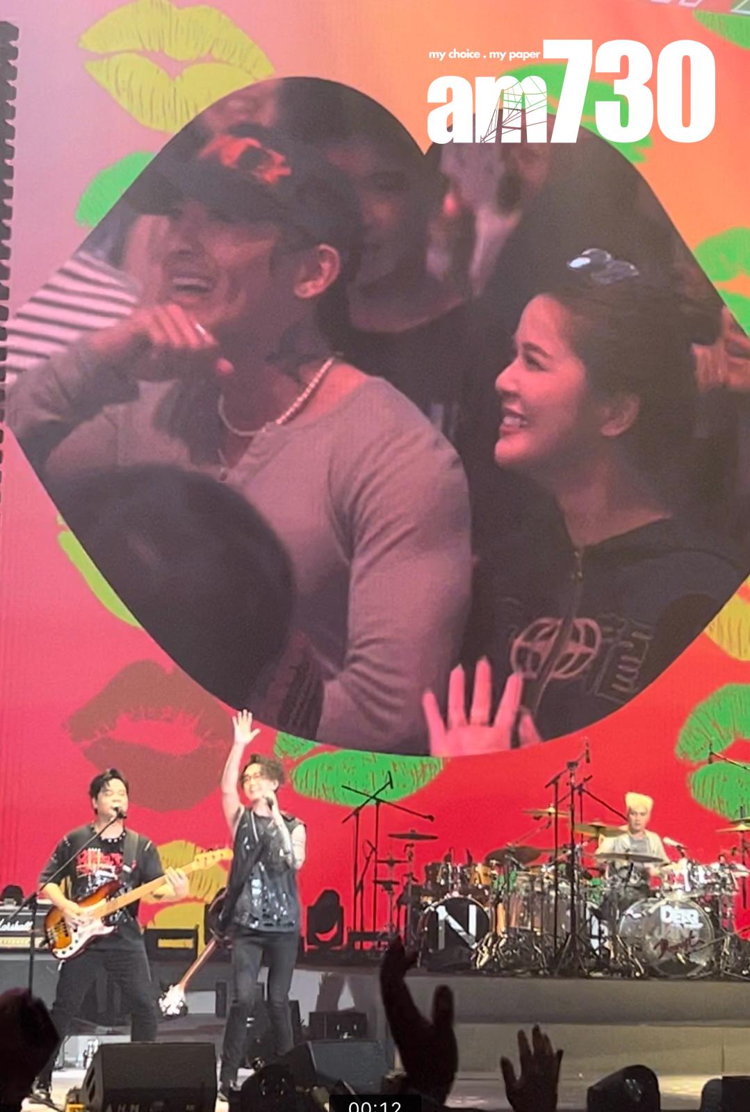 Tyson早前與Christy齊齊睇Dear Jane演唱會。(娛樂組攝)