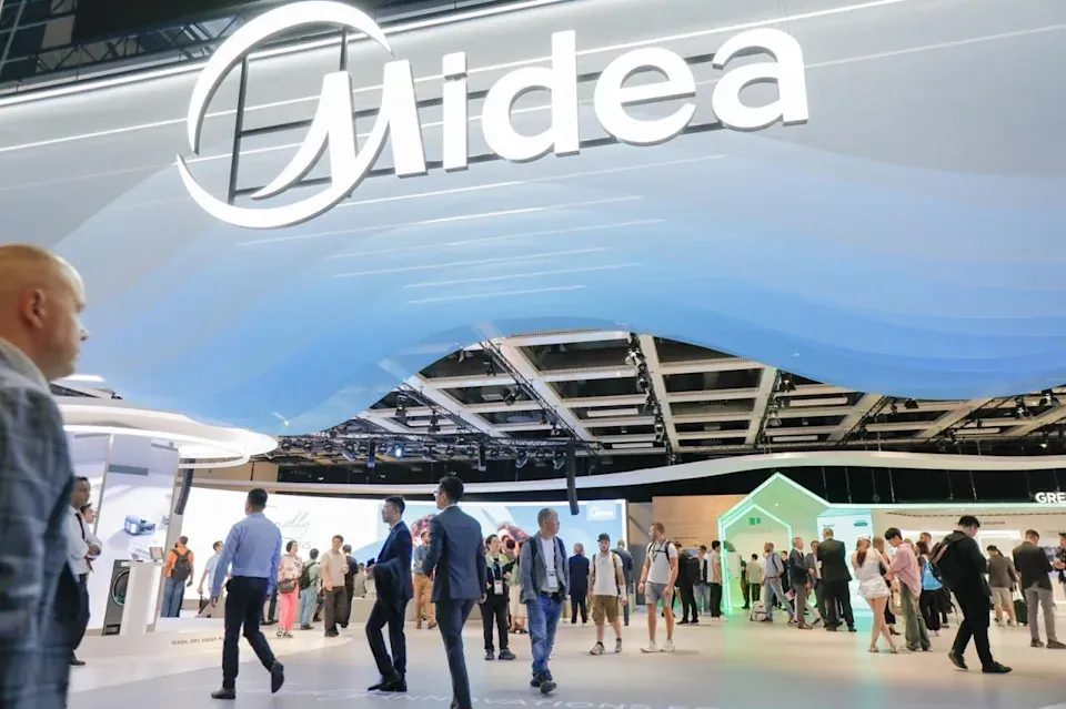 中國家電巨頭美的集團「染藍」。(資料圖片)