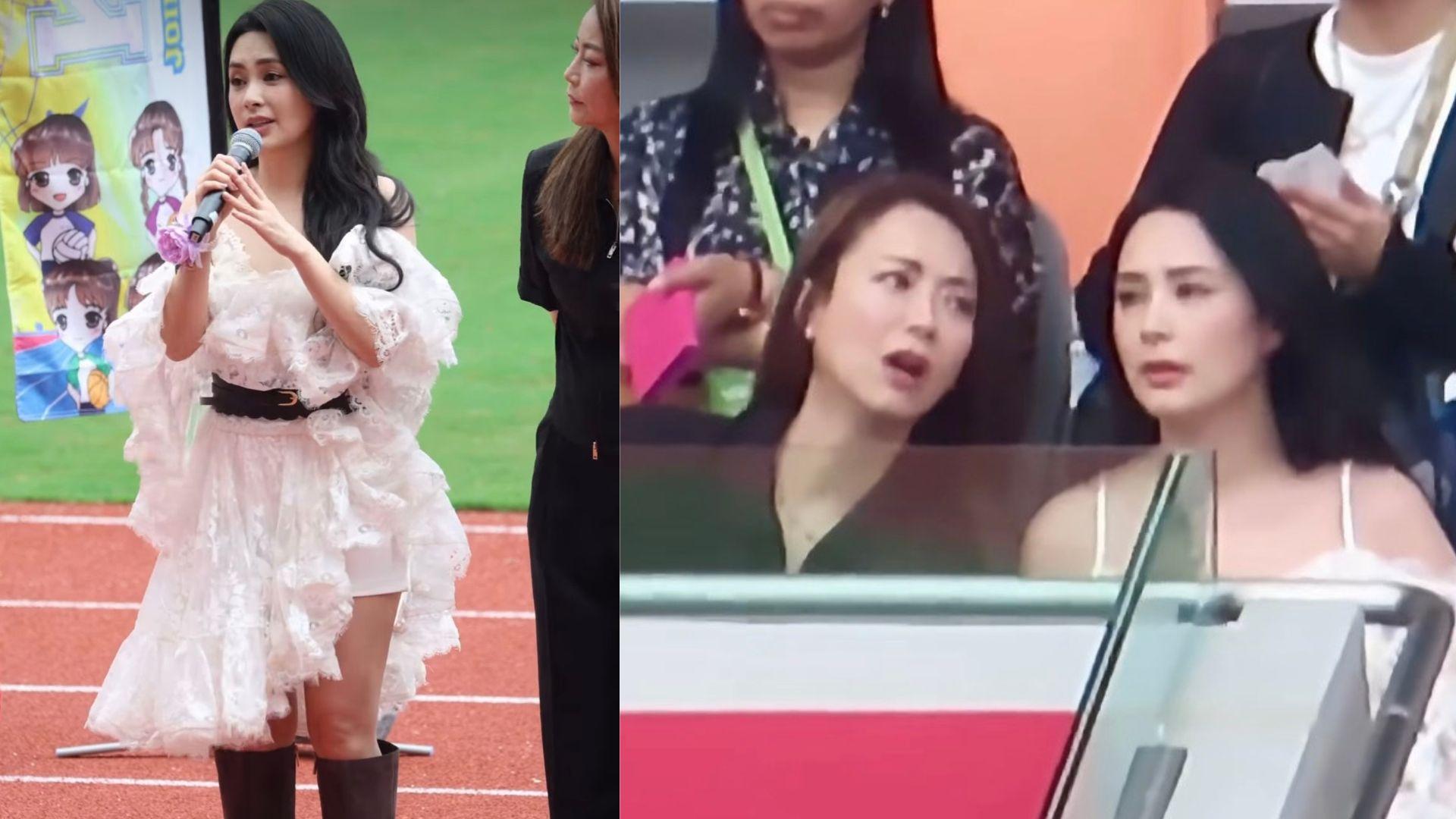 阿嬌鍾欣潼現身母校運動會 一身登台look惹網民討論