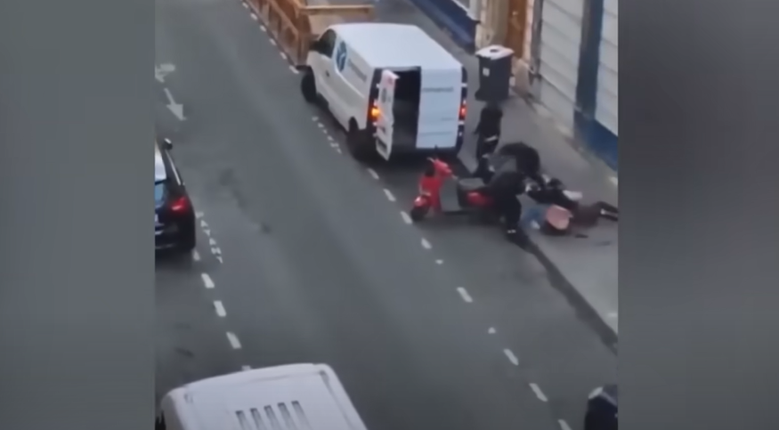 法國一名虛擬貨幣商的女兒和外孫於光天化日下,在巴黎街頭險遭綁架。(互聯網)