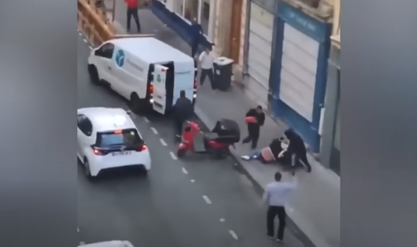 法國一名虛擬貨幣商的女兒和外孫於光天化日下,在巴黎街頭險遭綁架。(互聯網)