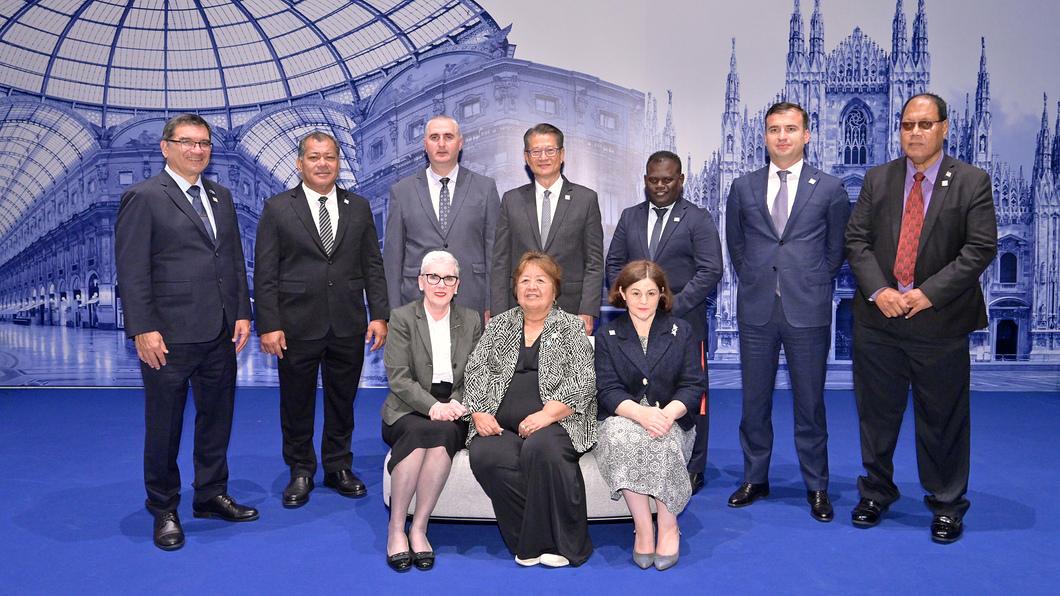 陳茂波出席亞洲開發銀行理事會第58屆年會。(陳茂波網誌)