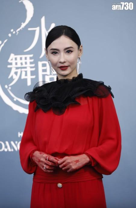 張栢芝在活動上未有受訪。 (林俊源攝)