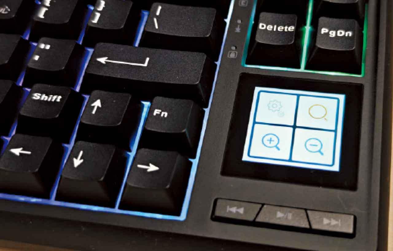 觸控屏幕可一按打開設定、放大縮小視窗等功能。