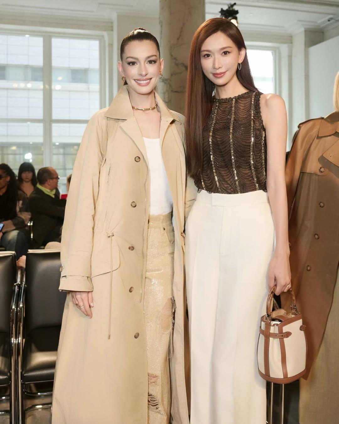 今年4月時與林志玲一起出席活動,肌膚狀態非常好,又白又滑。