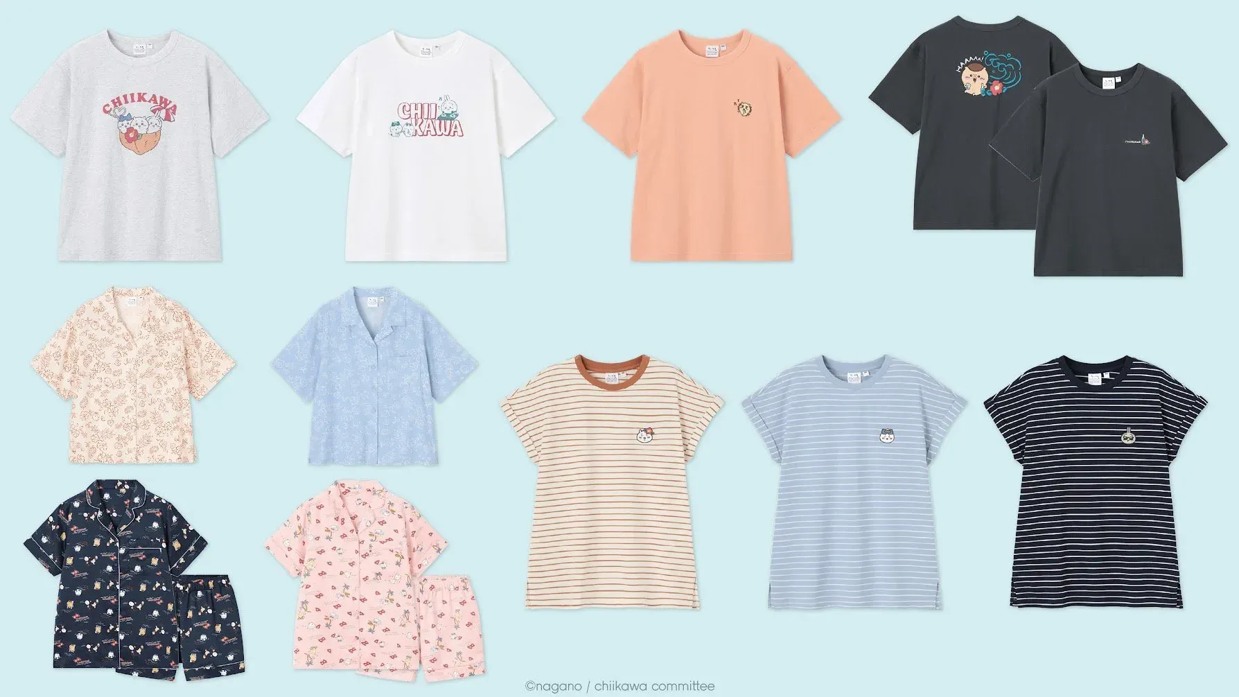 GU再聯乘CHIIKAWA 推男女裝T恤/睡衣/收納袋/網布手袋