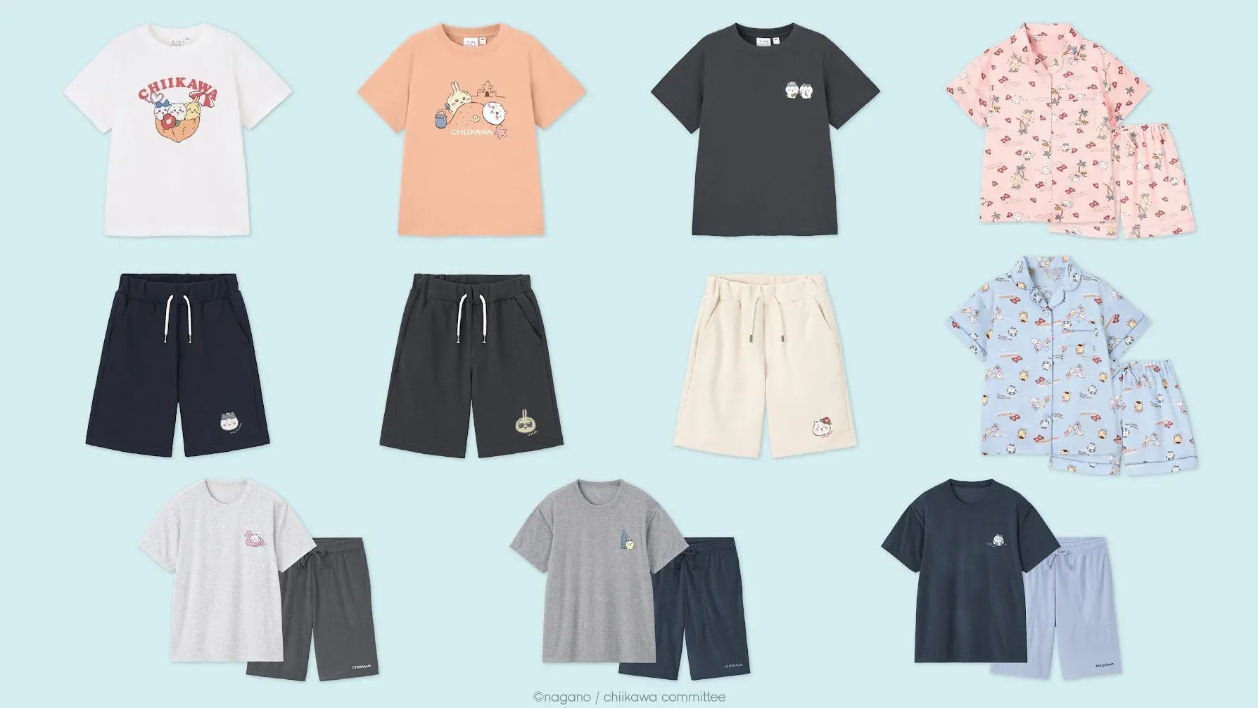 GU再聯乘CHIIKAWA 推男女裝T恤/睡衣/收納袋/網布手袋