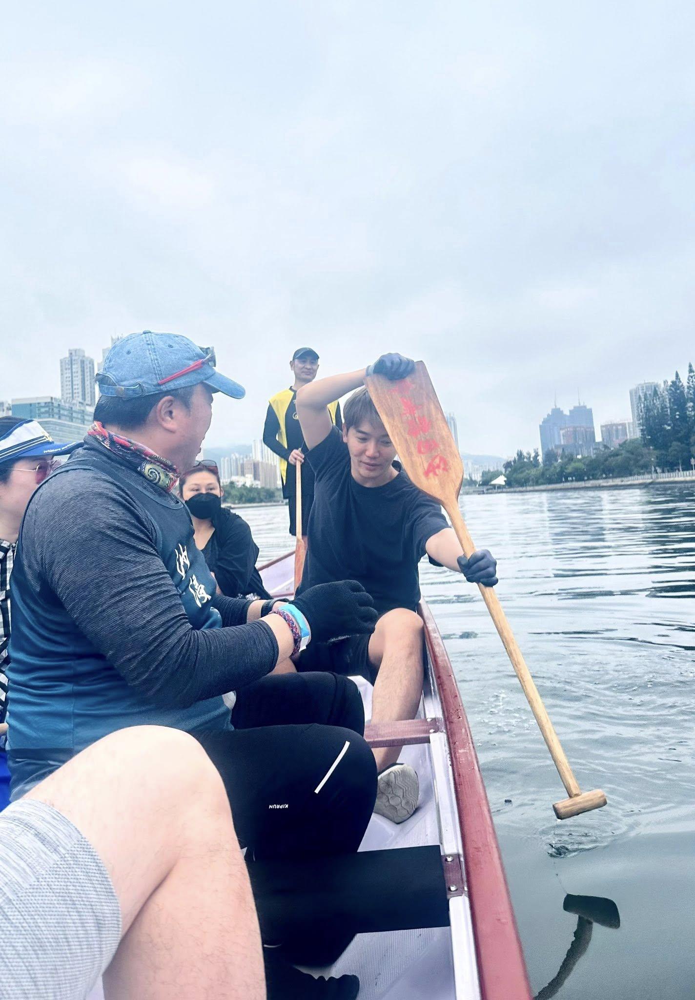 黃建東成為TVB龍舟隊一員。